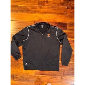 Adidas ClimaLite Mens Golf Pullover 1/4 Zip Long Sleeve Black XL Kiawah Tree